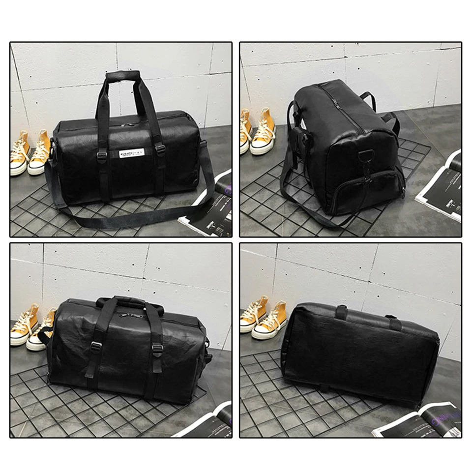 Спортивная сумка из искусственной кожи для мужчин и женщин водонепроницаемая