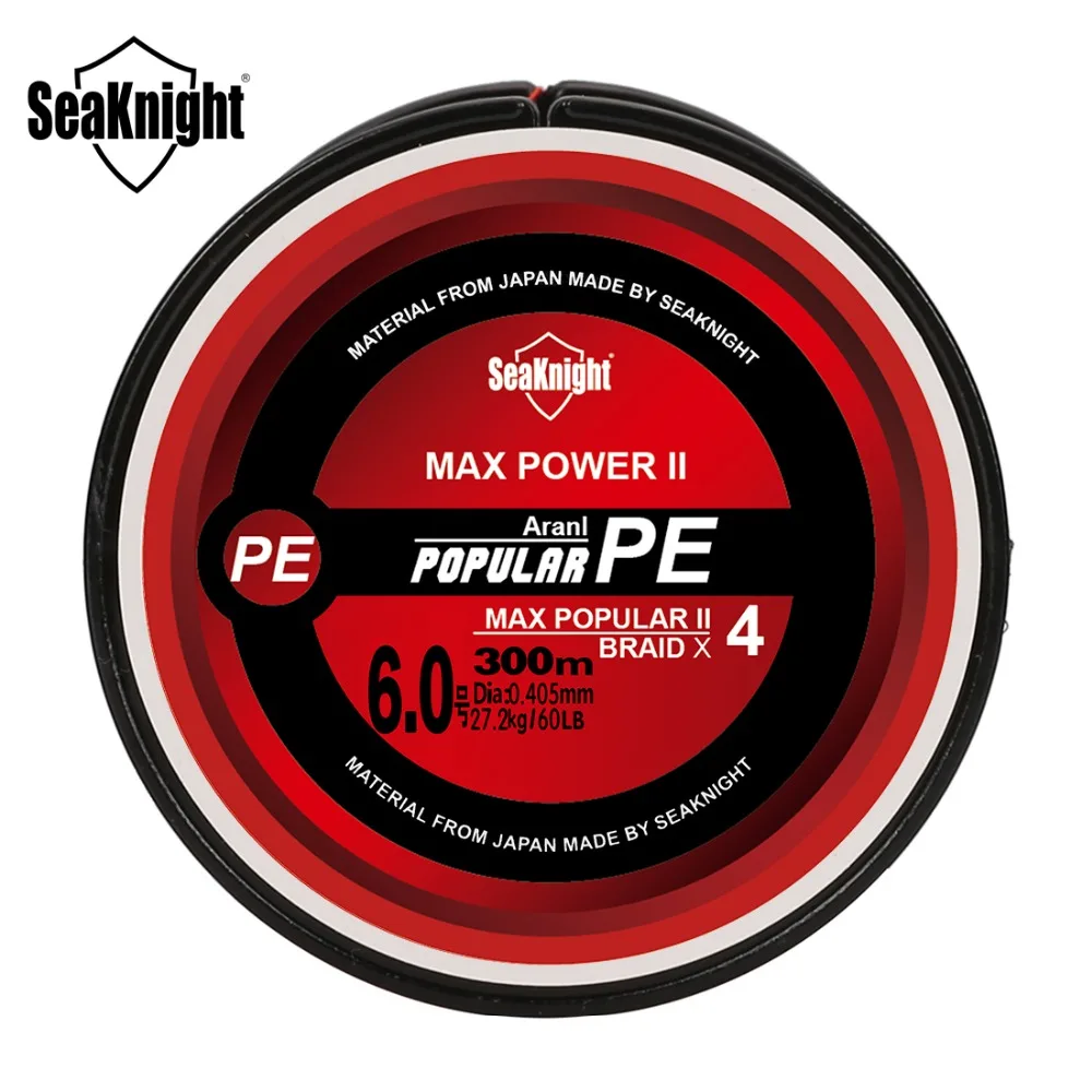 SeaKnight TriPoseidon 500M PE Fishing Line 4 Strands 8 10 20 30 40 60 80LB Braided | Спорт и развлечения