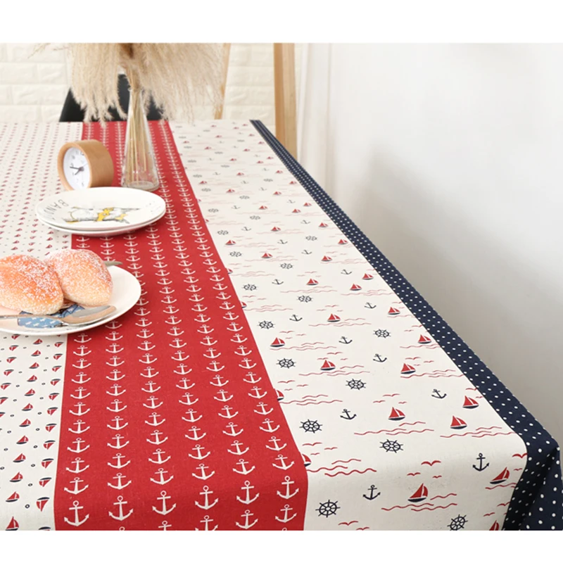 Скатерть SENNLLJUNG из хлопка прямоугольная скатерть для обеденного стола