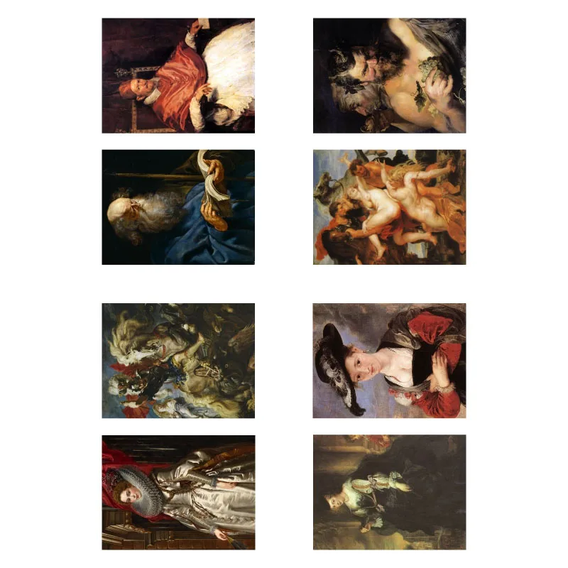 1 шт. Peter Paul Rubens известной картины DIY неразрезанный книжный журнал Стикеры Арт
