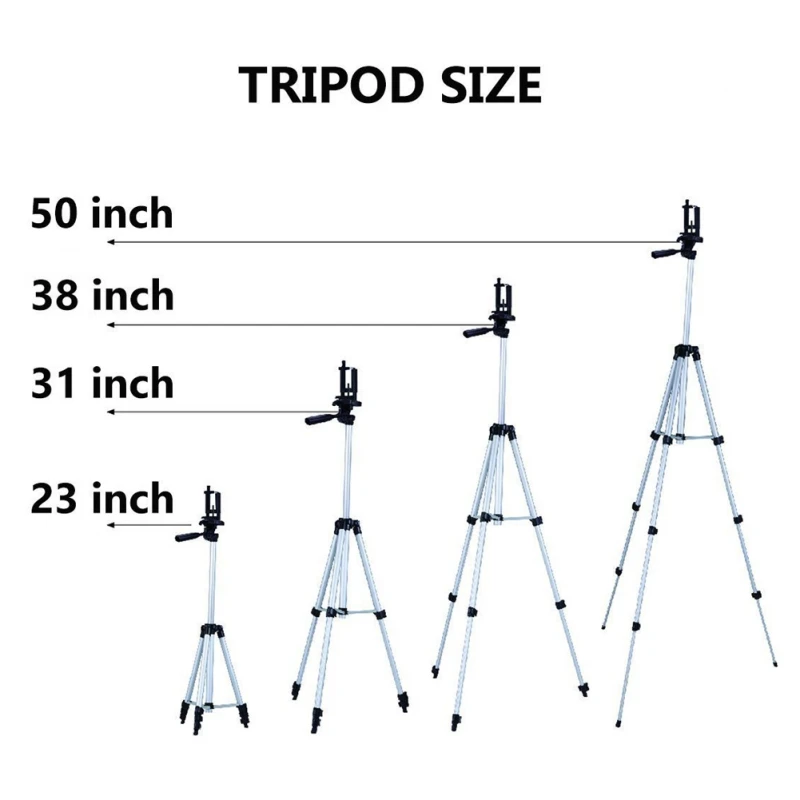 Универсальный штатив для телефона легкий портативный + пульт Bluetooth зажим iPhone Samsung