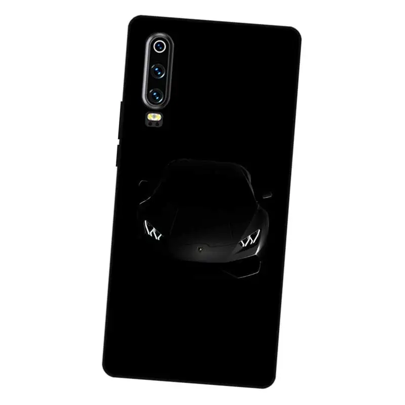 N242 Ae86 Жесткий автомобильный черный силиконовый чехол для Huawei P8 P9 P10 P20 P30 Lite Pro P Smart
