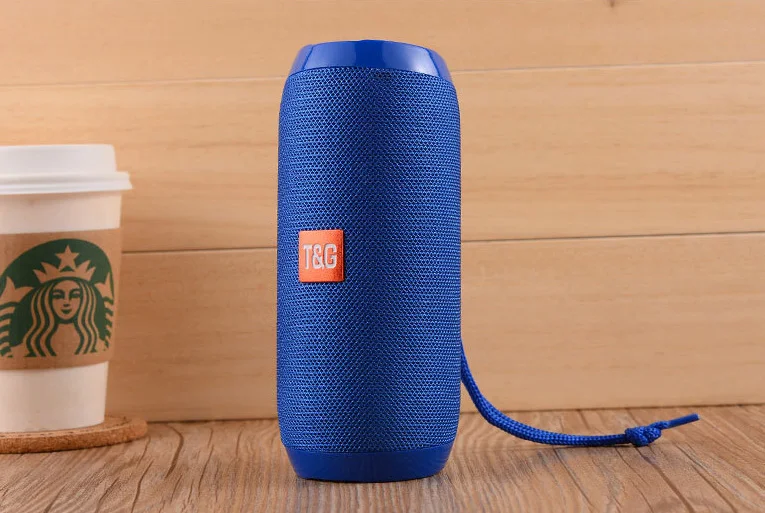Blue Bluetooth динамик беспроводной аудио приемник Мини Портативный FM динамик поддержка USB AUX TF Play для планшетного ПК мобильного телефона распродажа - Цвет: Blue