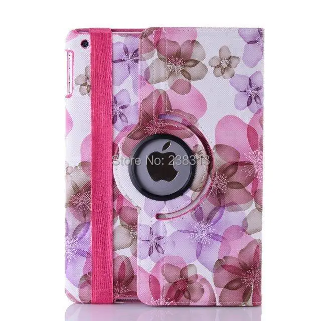 Модный цветочный вращающийся на 360 градусов чехол из искусственной кожи с