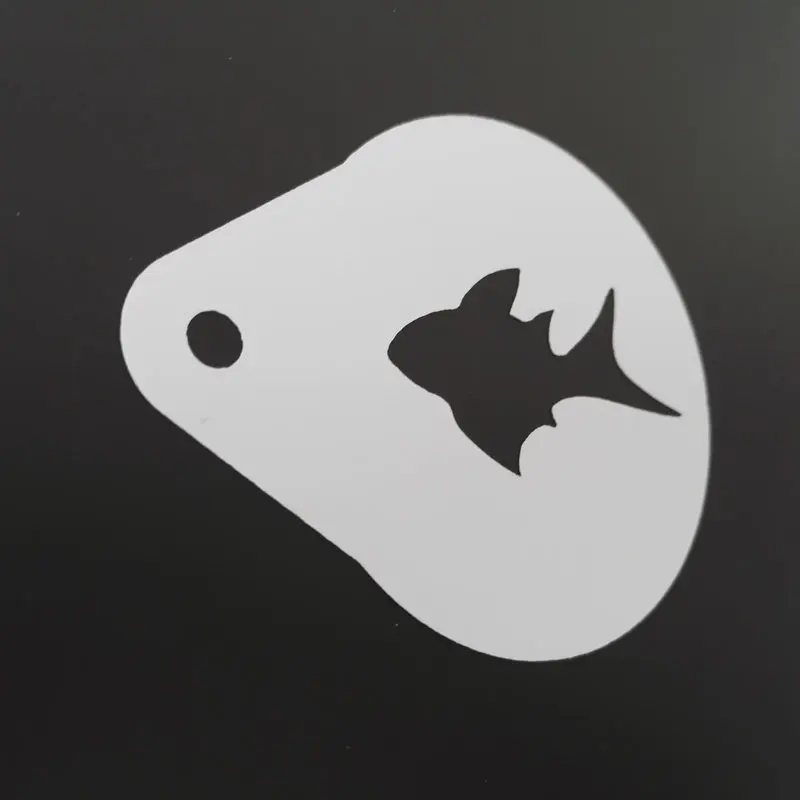 2 8 дюймов океан амималь капучино кофе трафарет набор пластик латте искусство