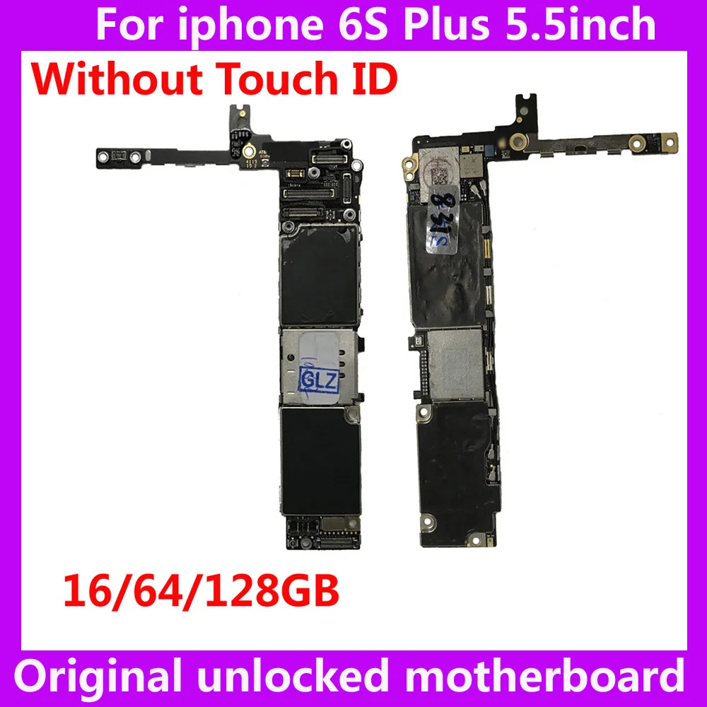 

Заводская разблокированная материнская плата 16 Гб 64 Гб 128 ГБ для iphone 6S Plus оригинальная материнская плата без Touch ID IOS схемы для телефона логич...