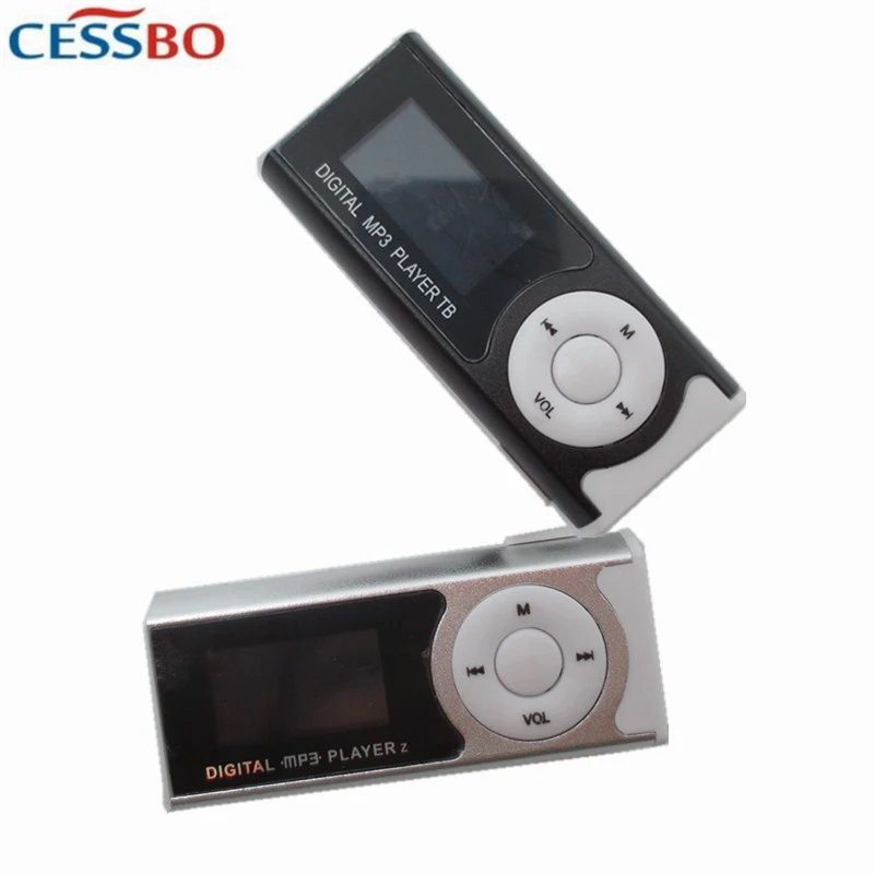 Mp3 плеер с картой TF и подсветкой классический металлический мини музыкальный