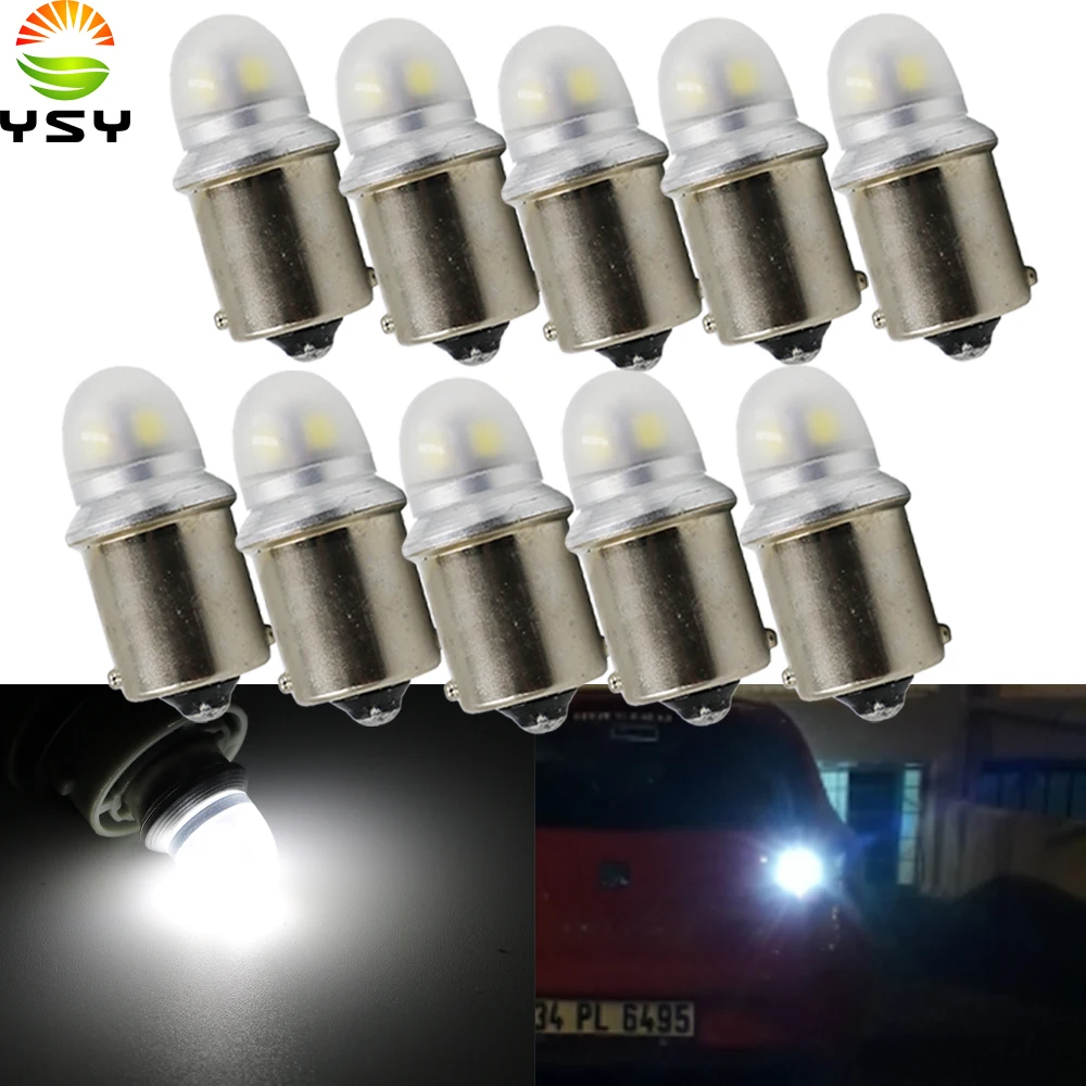 YSY 10 шт. S25 1156 BA15S P21W BAU15S PY21W 1157 BAY15D P21/5 Вт 2835 5 SMD LED белый 12В DC указатель поворота