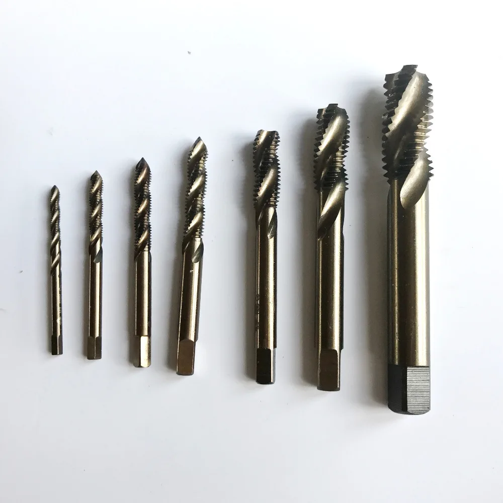 HSS M35 Co5 % полный ЧПУ шлифованный 9 шт. спиральная машина для нержавеющая сталь