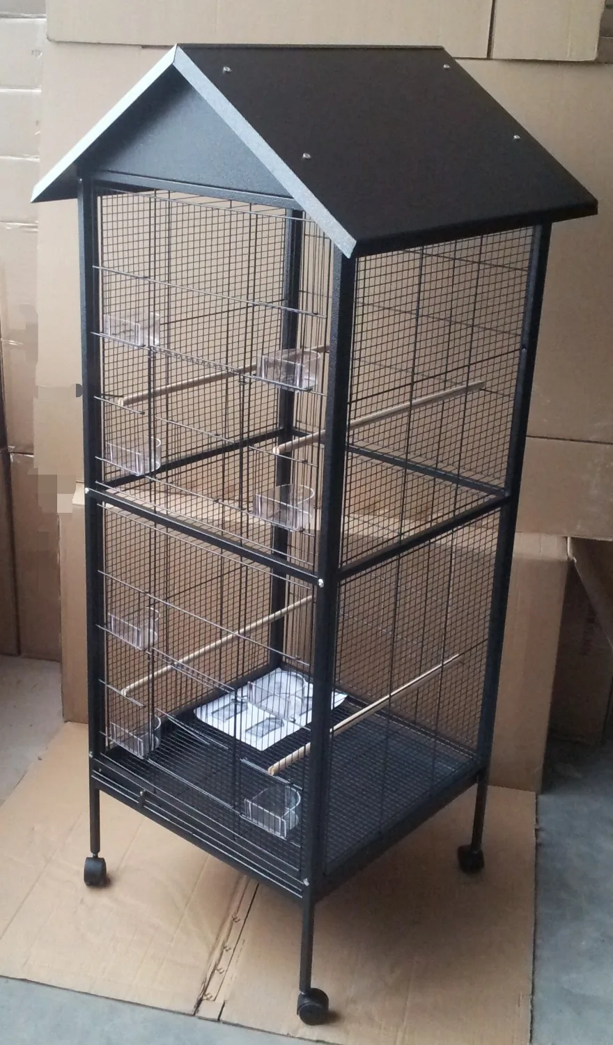 Крыше небольшой Птичьей клетке голубь клетка с попугаем качество Большая птичья