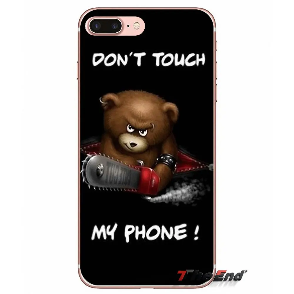 Для Samsung Galaxy S9 Plus Note 8 One oneplus 5T Meizu M5s LG V30 HTC U11 Capa don't touch my phone Art TPU силиконовый
