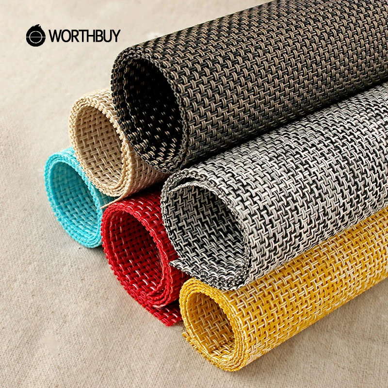WORTHBUY 4 шт./компл. ПВХ коврик для обеденный кухонный стол Нескользящие