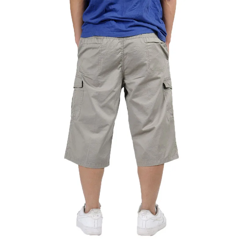 Plus Size 3XL 4XL 5XL 6XL Men's Loose Style Summer Dress Solid Color Shorts Fashion Big for Man 46 | Мужская одежда