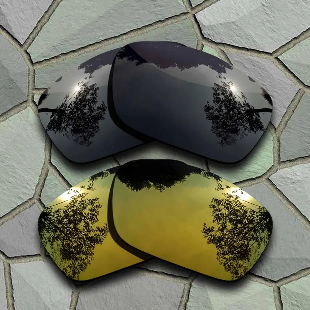 Black-Yellow Golden Солнцезащитные очки поляризованные Сменные линзы для топливных элементов Oakley - Цвет линз: Black-Yellow Golden