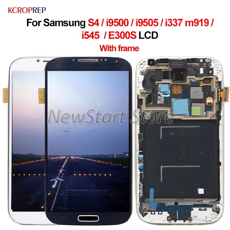 ЖК-дисплей с дигитайзером сенсорного экрана в сборе для Samsung Galaxy S4 i9500 i9505 i337 m919 i545