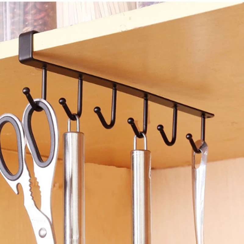 Железные подвесные крючки стойка для хранения кухонного шкафа