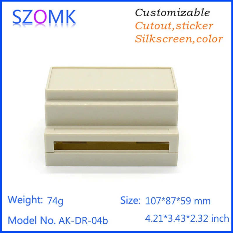 Пластиковый корпус из АБС-пластика szomk 4 шт. din коробка для инструментов 107*88*59 мм