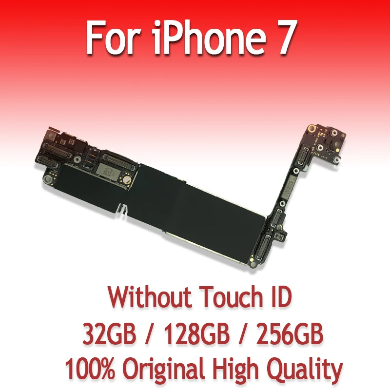 Оригинальная материнская плата 32 Гб 128 ГБ 256 для iPhone 7 4 дюйма без отпечатков