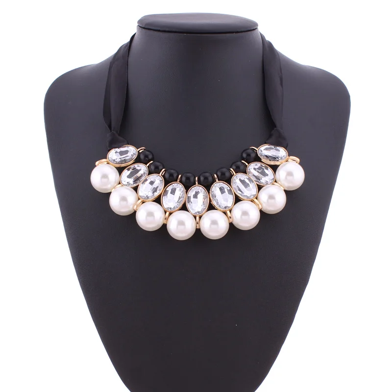 Seblasy Шарм ювелирные изделия Элегантные Имитация Жемчуга Акрил бисера Блестящий