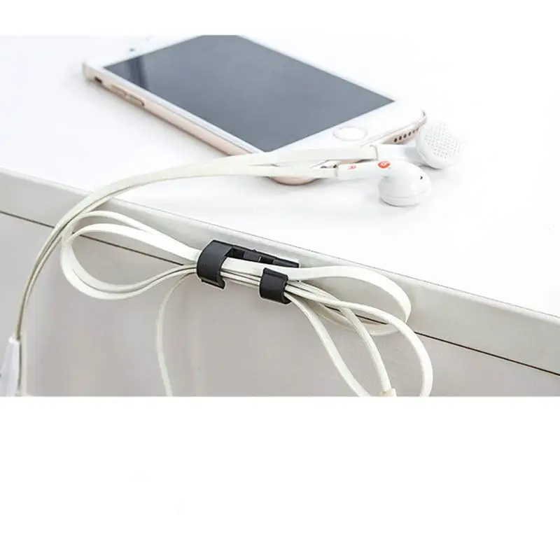 20 шт./компл. Кабельный органайзер Настольный зажим USB зарядное устройство