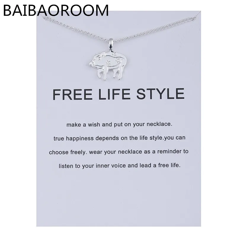 Модное ювелирное изделие орнаменты зодиака Бесплатная жизни Стиль свинья