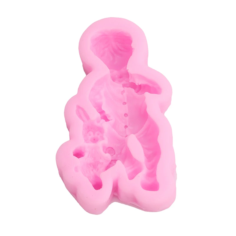 1PC 3D Boy Girl Silicone Cake Mold Baby Party Fondant Decorating Tools Cupcake Chocolate Baking Moulds | Дом и сад