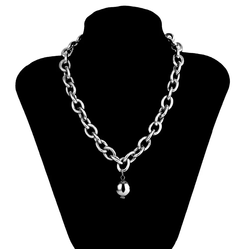 metal pendant necklace women punk necklaces &amp pendants fashion jewelry collier ras du cou | Украшения и аксессуары