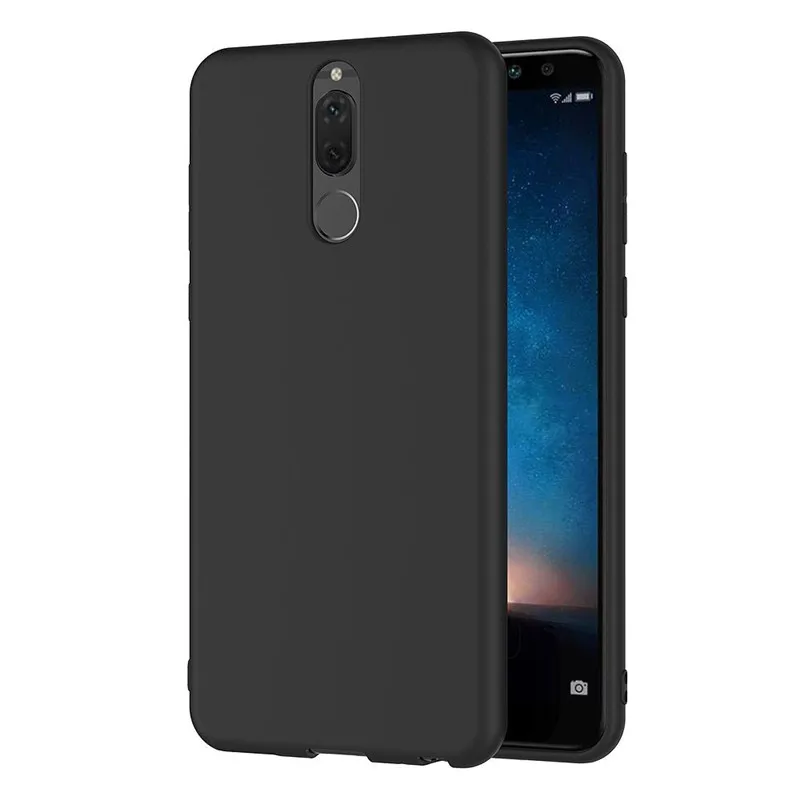 Чехол для Huawei nova 2i чехол Мягкая силиконовая задняя крышка телефона 2 i RNE-L21 черный |