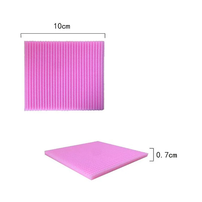 Полосатая кружевная силиконовая форма в виде сахарного торта женская для