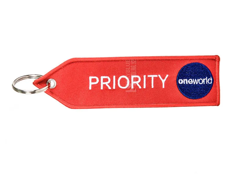 Брелок для ключей PRIORITY One World с вышивкой автомобильная бирка кольца ключей|car