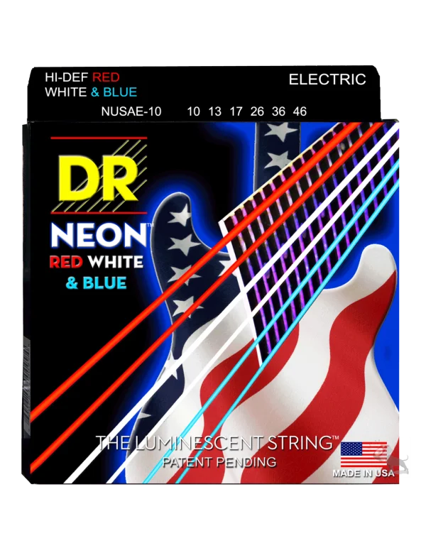 Струны DR Neon Hi Def K3 с покрытием Lite/Lite тяжелые для электрогитары 09 42 или 46|electric guitar