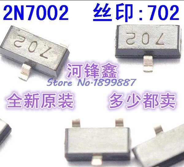 100 шт./лот 2N7002LT 2N7002 7002 N канал MOSFET CH SOT23 SMD в наличии|Интегральные схемы| |