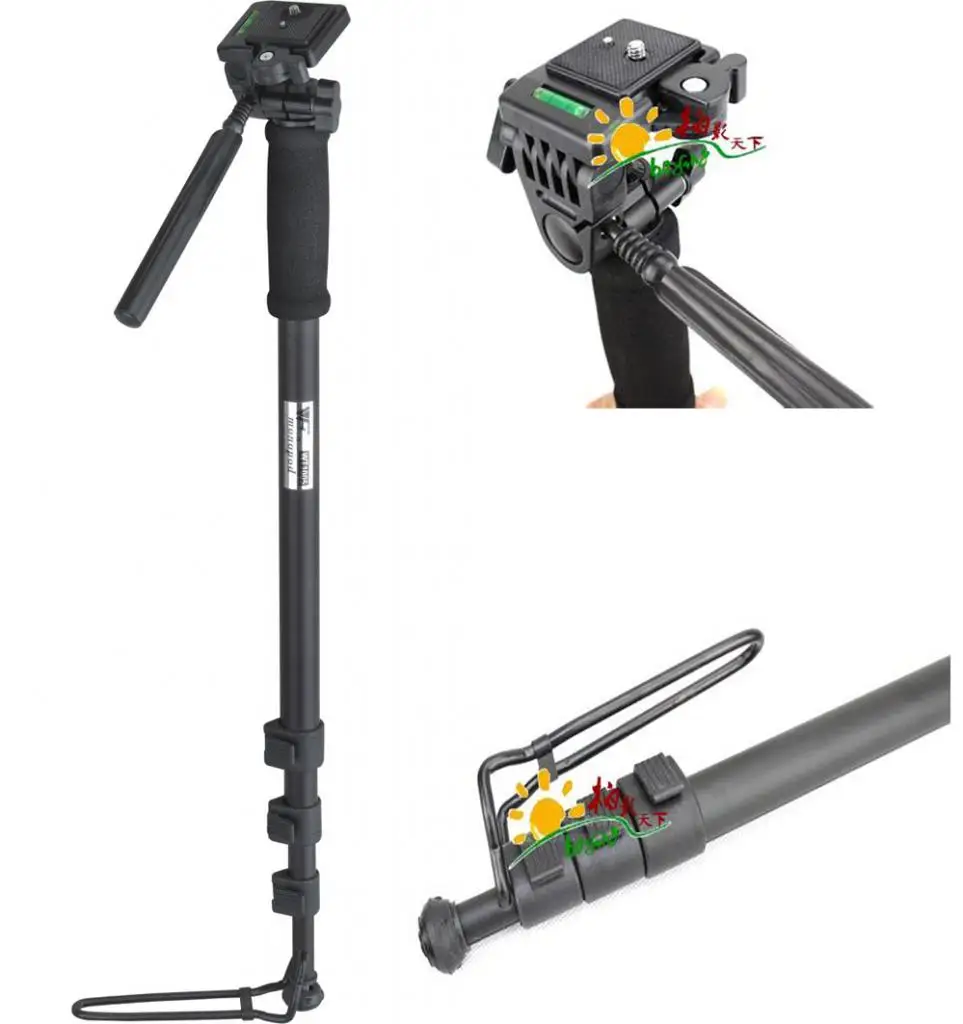 7" Weifeng WF-1005 Алюминиевый металлический профессиональный монопод с шаровой головкой для видеокамеры