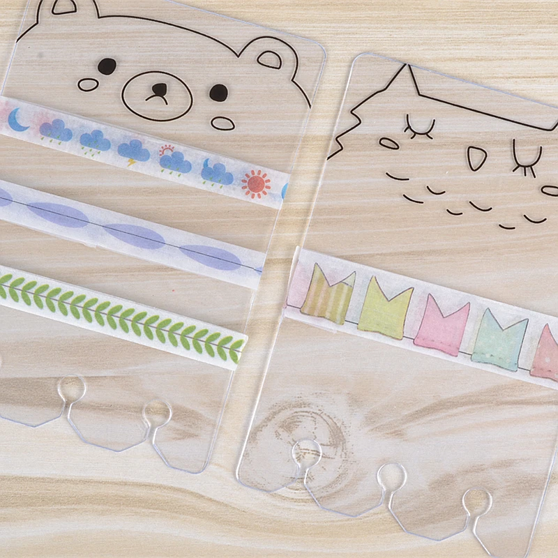 Портативная ПВХ лента для хранения мультяшных животных японская клейкая