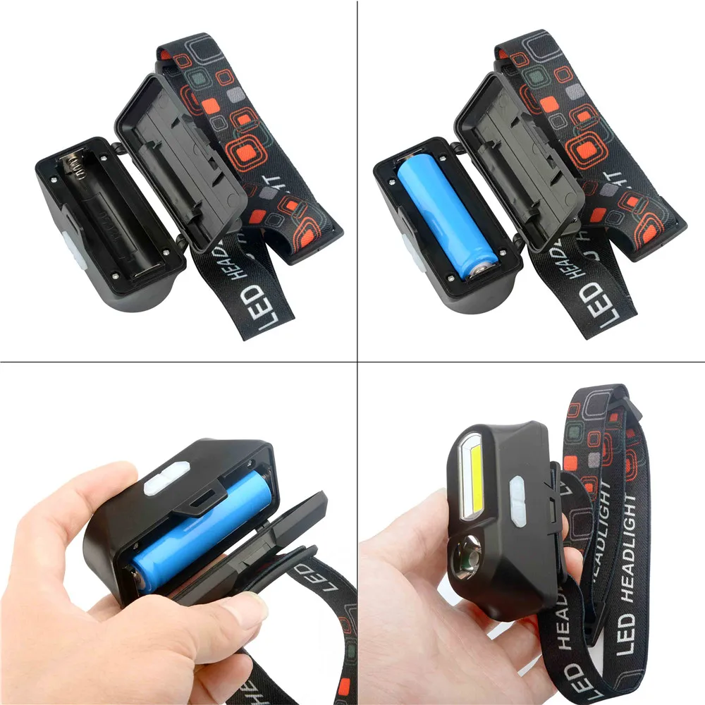 T705 супер яркий светодиодный налобный фонарь для кемпинга XPE + COB USB зарядка