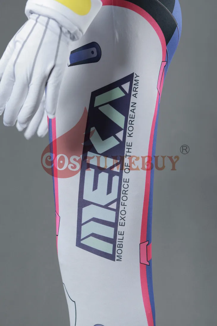 CostumeBuy игра Overwatch Dva Косплей Костюм Перчатки женские D. Va лайкра 3D печать спандекс тело Хэллоуин вечерние Zentai