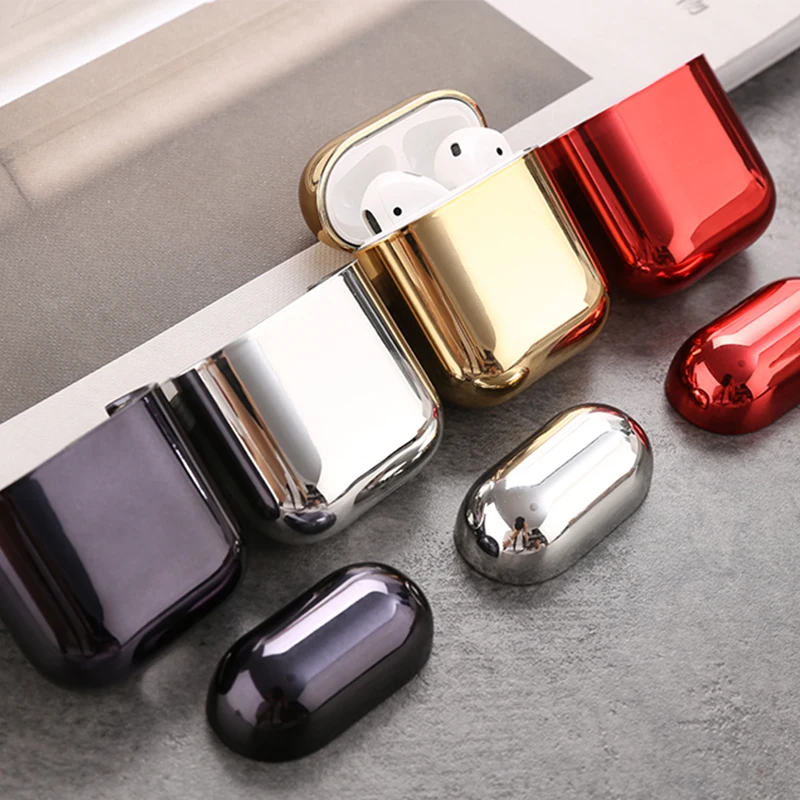 Цветной чехол для наушников s Airpods 2 1 Air Pods Pro Жесткий Чехол из ПК AirPods защитный