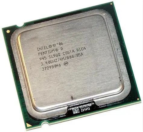 Двухъядерный процессор Intel Pentium D 945 3 4 ГГц м (SL9QQ SL9QB) разъем LGA 775 PD cpu|Процессоры| |