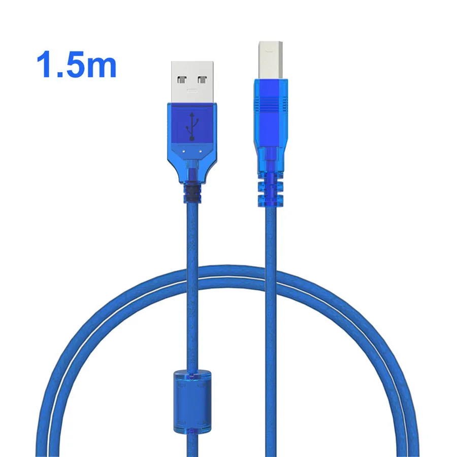 USB 2,0 кабель для сканера принтера высокоскоростной USB2.0 A-B Мужской кабель для синхронизации цифровых данных для Canon Epson hp принтер 0,3 м 0,5 м 1 м 1,5