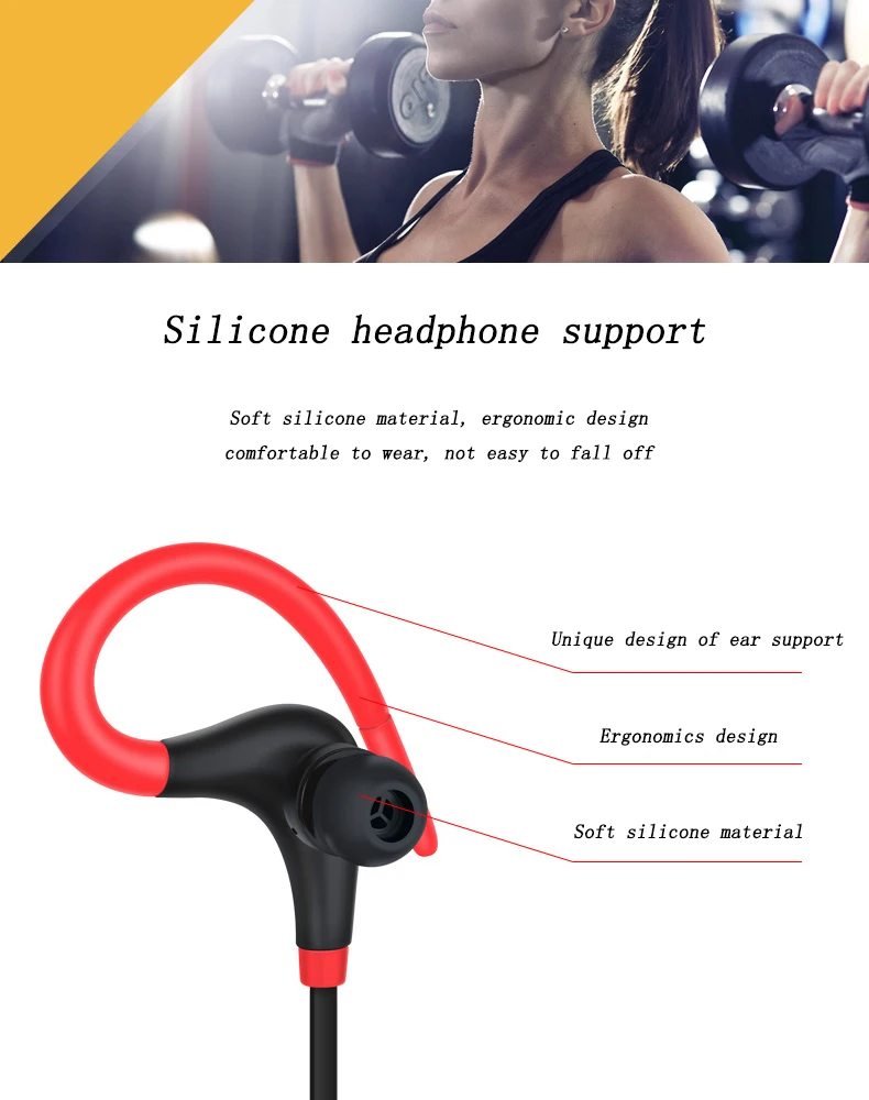 PHSOULTONE стерео бас Bluetooth наушники для Meizu iPhone 7 беспроводные наушники спортивные Bluetooth гарнитура с микрофоном игровая гарнитура