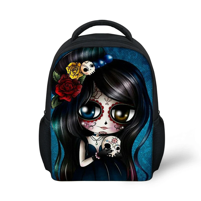 

Fashion 3D Pretty Skull Printing Small School Bags For Girls Casual School Backpack Softback Travel Bookbag Kids Mochila Escolar