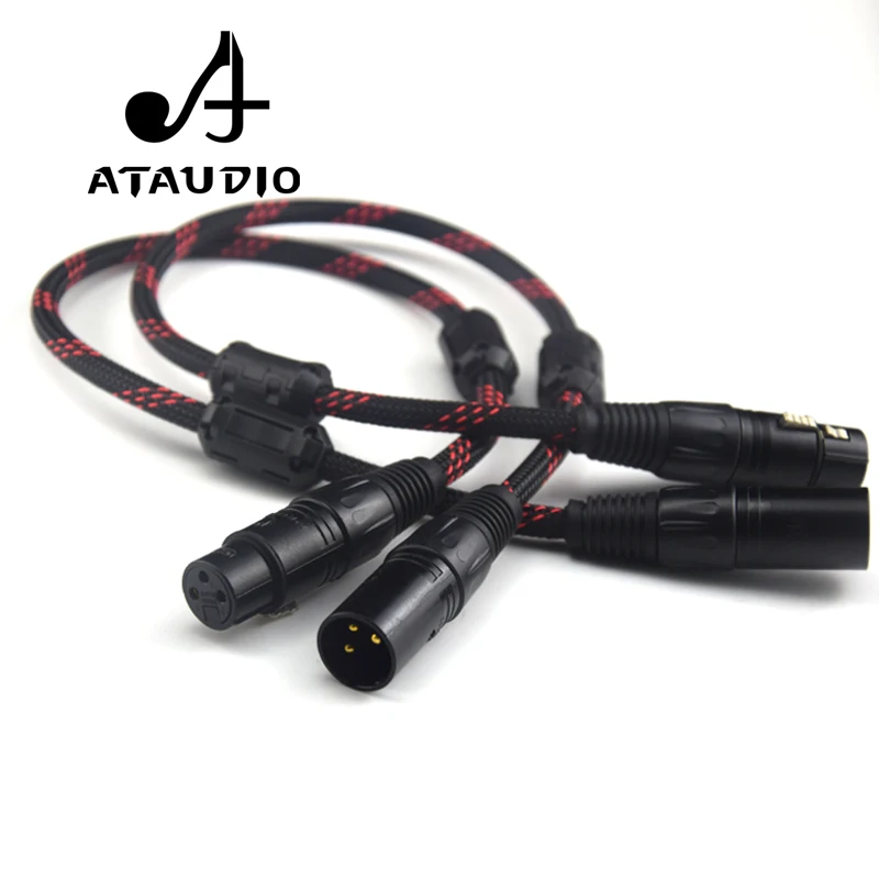 ATAUDIO 1 пара Hifi 2 XLR штекер гнездо балансировочный аудиокабель высокая