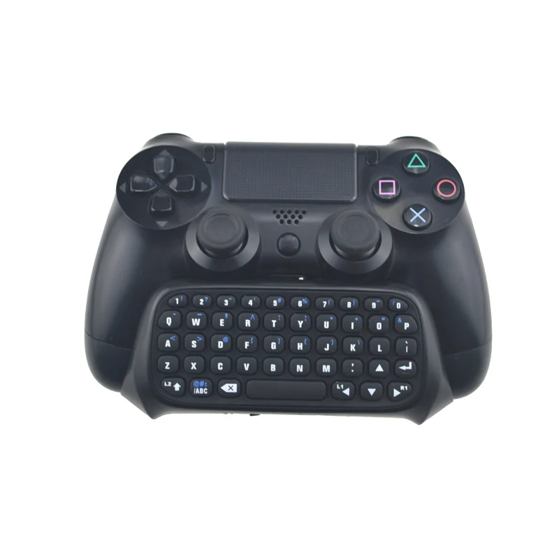 Black Для sony Playstation 4 Mutilfunction 2 в 1 Bluetooth мини беспроводная клавиатура для сообщений чата игровые консоли для PS4 контроллер - Цвет: Black
