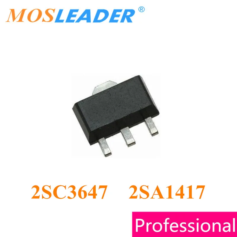 Mosleader 2SC3647 2SA1417 SOT89 1000 шт NPN PNP 2A 100В высоковольтные импульсные Приложения высокого