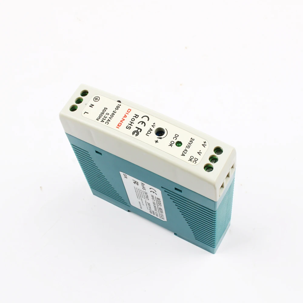 Импульсный источник питания MDR 10 0.4A 24V 10W din рейка ac dc Драйвер AC/DC широкий