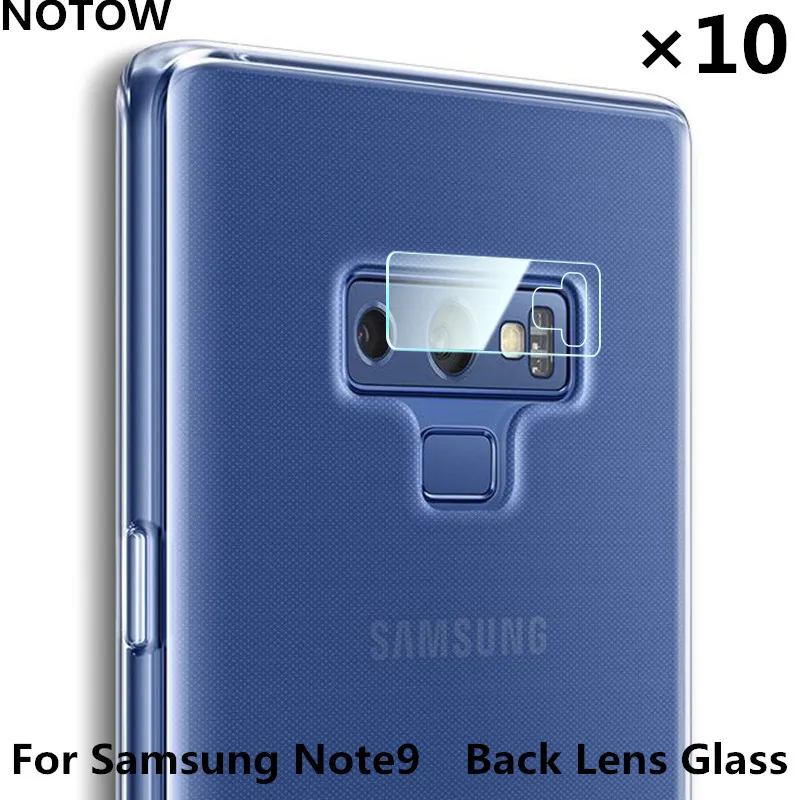 NOTOW 10piece/lot 7.5H flexible Rear Transparent Back Camera Lens Tempered Glass Film Protector Case For Samsung Galaxy  Note 9