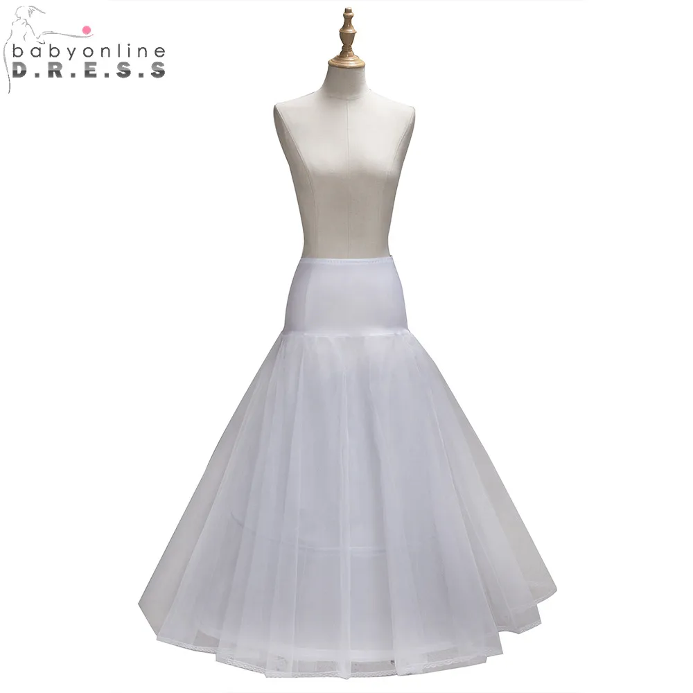 Babyonlinedress Элегантная двухслойная Нижняя юбка Длинная свадебная недорогие