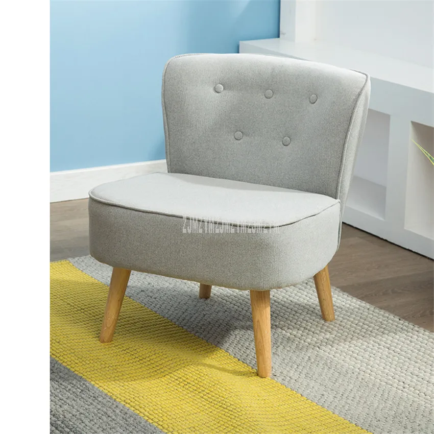 gray linen cotton Скандинавский ленивый диван кресло балкон Досуг спальня гостиная стул квартира лен хлопок гостиная один угловой диван - Цвет: gray linen cotton
