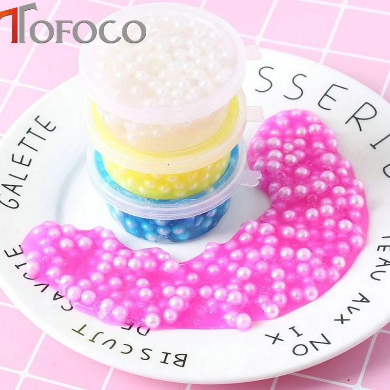 TOFOCO пушистая слизь Peal Foam Сделай Сам Хрустальное тесто антистресс шлама игрушка