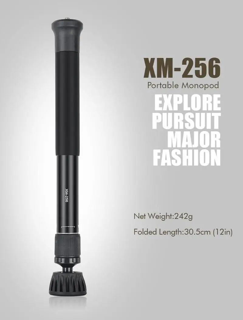XM-256 Monopod 47.8inch Handy Tripod Monopod/Selfie Stick/Pole for Camera/Camcorder/Smart Phone/Mirrorless Camera | Электроника